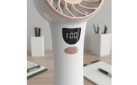 Portable Digital Display Mini Fan Adjustable Speed Settings Handheld Personal Fan 3-in-1 Versatility for Students, Commuters, Dorm, Outdoor
