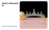 Crystal Birthday Tiara Sparkling Crystal S Crystal Princess Crown Crystal Tiara Jeweled Regal Gathering Crown for Wedding