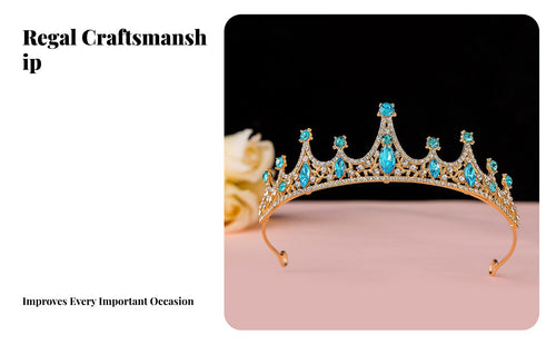 Crystal Birthday Tiara Sparkling Crystal S Crystal Princess Crown Crystal Tiara Jeweled Regal Gathering Crown for Wedding
