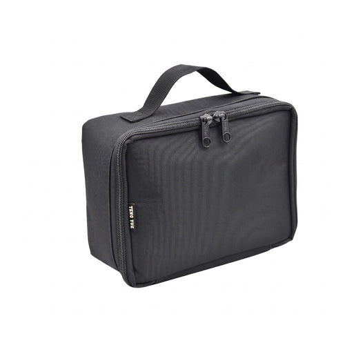 Divided Organizer Bag Velvet Lined Hand-Carry Case Movable Dividers Zippered Storage Bag