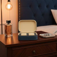 Portable Watch Storage Box Soft Lining Zippered Watch Travel Case Zippered Jewelry Storage Box Wear-Resistant Long-Lasting Hard