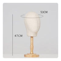 Tabletop Hat Stand Elegant Design Wooden Mannequin Head Vintage Design