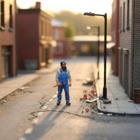 1/64 Scale Worker Figure Hand Painted Miniature Handyman with Hammer