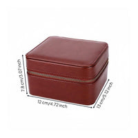 2 Compartment Watch Box Shielding Double Watch Travel Case Abrasion Protection Sturdy Hard Shell for Travelers