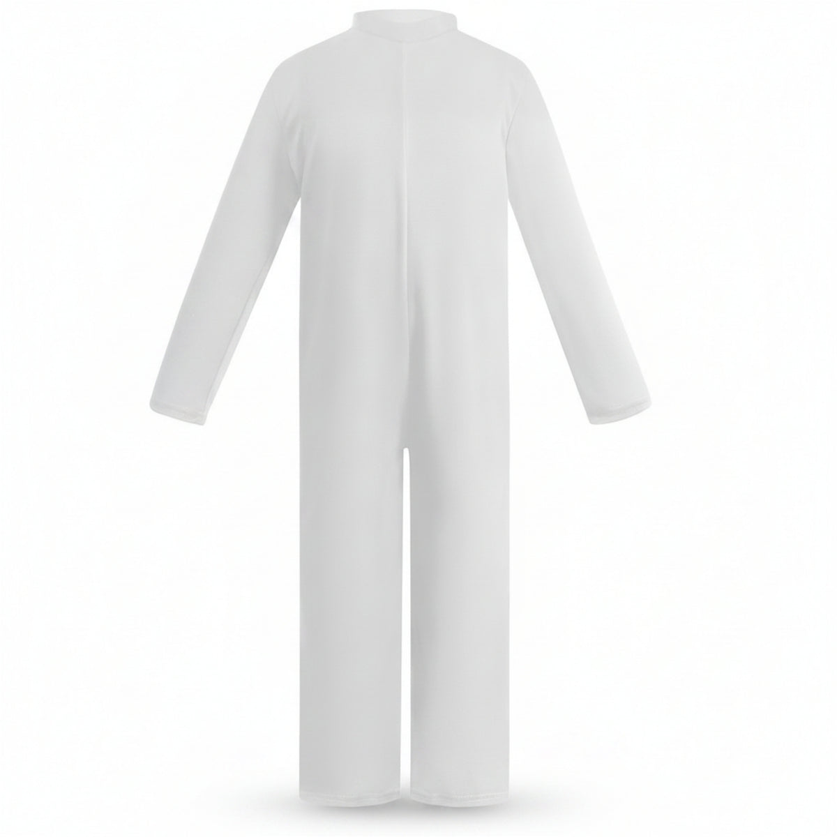 Full Body Jumpsuit Plain Long Sleeve Jumpsuit Simple for Children