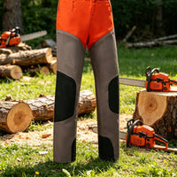 Chainsaw Safety Pants Heavy Duty Cut-Resistant Leg Guards High Visibility