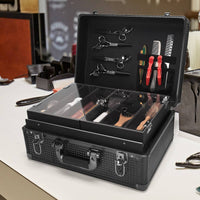Aluminum Hairdressing Case Multifunctional Hair Stylist Case Lockable