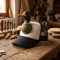 Duck Trucker Hat Structured Novelty Cap Unique for Festivals, Camping, Teens