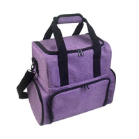 Nail Organizer Case with Shoulder Strap Detachable Cosmetic Travel Case