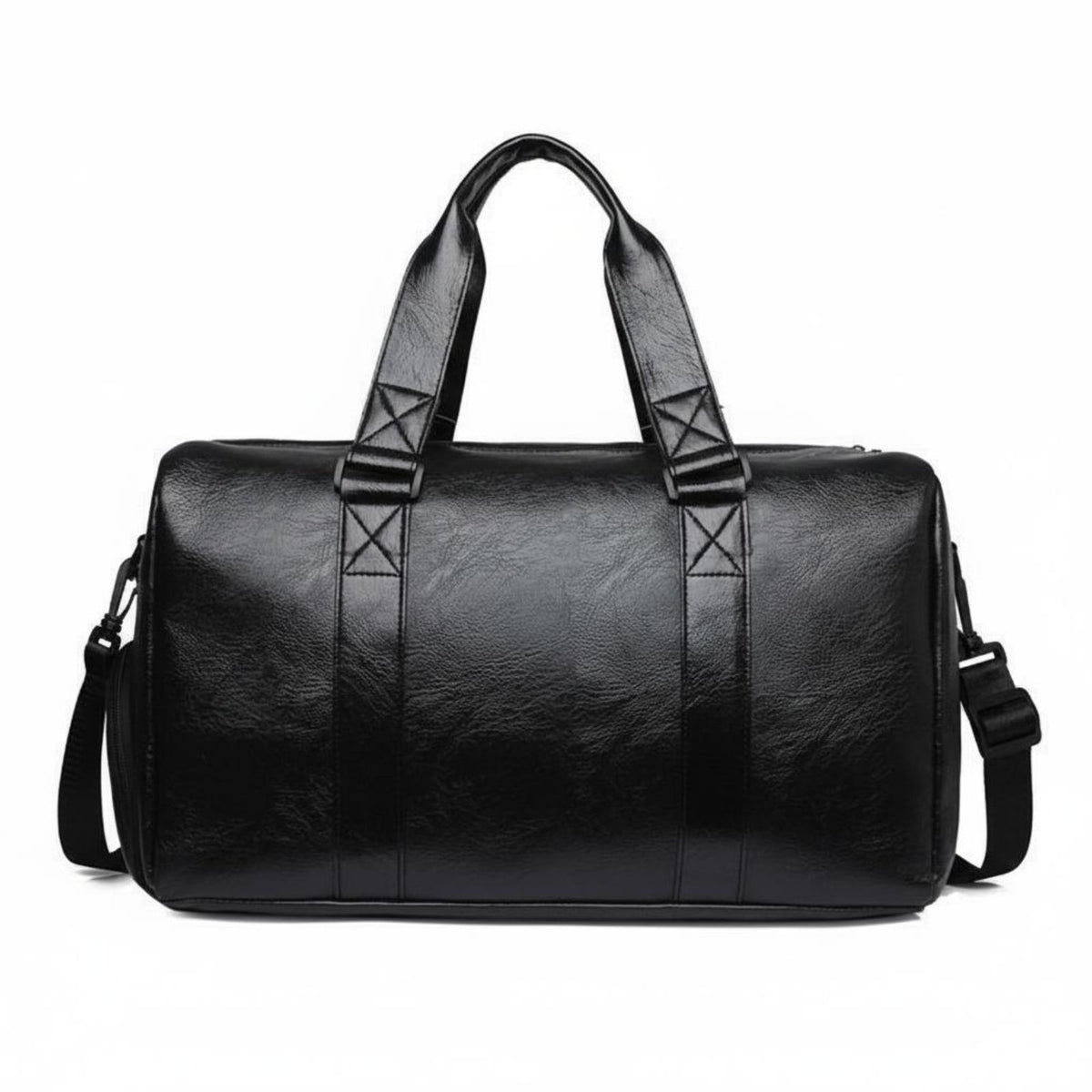PU Leather Travel Bag Gender-Neutral Design PU Leather Duffel Bag Waterproof Gym Duffel Comfortable Handles Lightweight for Men