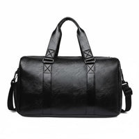 PU Leather Travel Bag Gender-Neutral Design PU Leather Duffel Bag Waterproof Gym Duffel Comfortable Handles Lightweight for Men