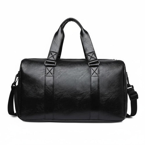 PU Leather Travel Bag Gender-Neutral Design PU Leather Duffel Bag Waterproof Gym Duffel Comfortable Handles Lightweight for Men
