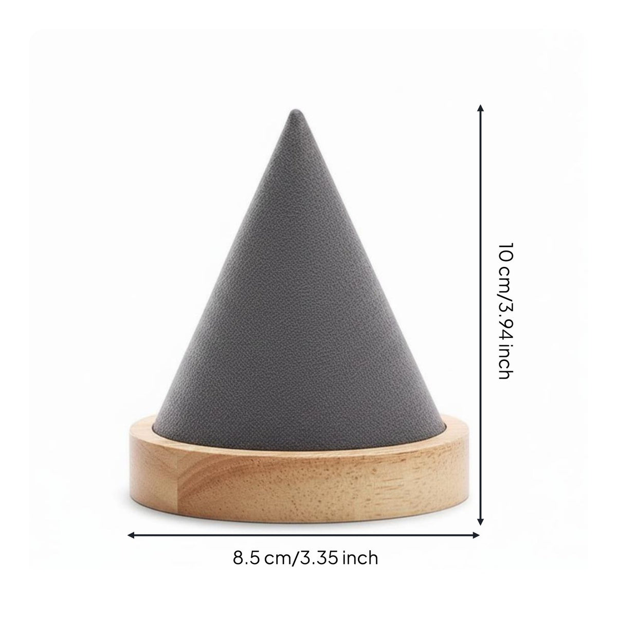 Wooden Cone Display Stand Compact Cone Bracelet Intended for Boutique