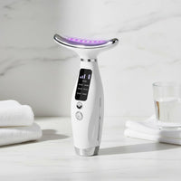 7 Color Light Treatment Massager High Frequency Vibration LED Neck Firming