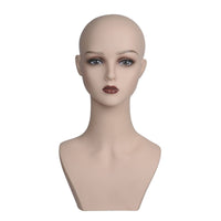 Hairpiece Display Head PVC Female Mannequin Head Eyelashes for Salon