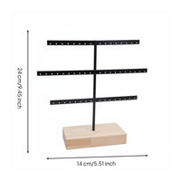 Desktop Earring Organizer Wood Tray Base Storage Item Rust Resistant for Storage