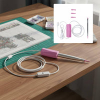 Electric Bead Crafts Pen Single Button Penpress-to-Begin Electric Dotting Pen Quiet Craft Tool for DIY Crafters