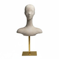 Mannequin Head Bust Realistic Look Mannequin Torso Head Stable Base Beauty Accessory for Shop Window