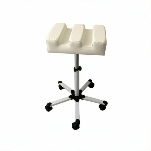 Footrest Stool with Wheels Padded Furniture Rolling for Beauticians