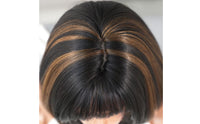 Breathable Cap Heat Resistant Synthetic Hairpiece Adjustable Straps Heat-Resistant Hairpiece