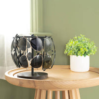 Wood Base Eyewear Stand Creative Eyeglasses Rack Space-Saving for Desk
