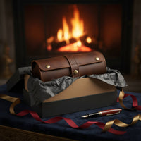 Crazy Horse Leather Watch Pouch Scuff Protection Leather Travel Watch Case Suede Wristwatch Holder Strong Attractive Clasp