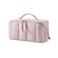 Travel Cosmetic Bag Two-Way Zippers Top Handle Travel Makeup Organizer