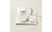 Pu Leather Jewelry Display Stand Luxury Look Necklace Band Earring Display Stand