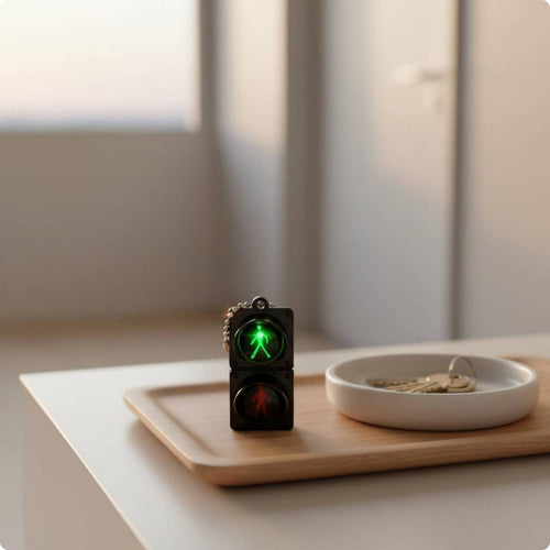 LED Traffic Light Keychain Gift Idea Traffic Light Keychain Long-Lasting