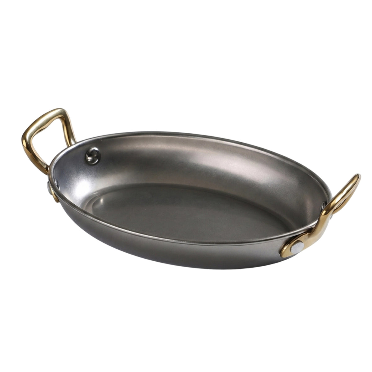 One-Piece Construction Oval Stainless Steel Tray Serving Piece Tableware Easy to Clean