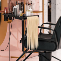Rotating Hair Tray Movable Barber Chair Tray Easy to Assemble for Barbers
