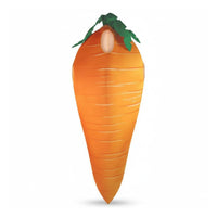 Carrot Cosplay Costume Horizontal Streaks Carrot-Shaped Costume Oval Opening Dress up Outfit for Role-Play