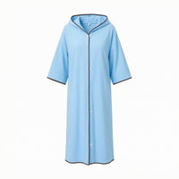 Hooded Swim Cover up Striped Hooded Cover-up Robe Fast-Drying for by the Water