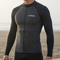 Jellyfish Suit Lightweight Long Sleeve Zip up Sun Shirt Long Sleeve Sun Shirt Front Fastener UPF 50+ Aquatic Gear Flatlock Seams