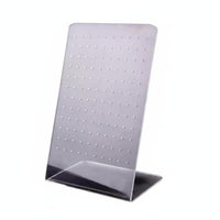 Acrylic Piercing Display Board Transparent Ear Post Display Board Multi-Hole Design Acrylic Earring Stand for Collectors, Market Stall, Retail Counter