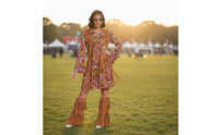 Hippie Costume Set Lightweight 70s Themed Outfit for Festivals