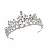 Girls Crystal Crown Sparkling St Single Princess Tiara Childrens Birthday Headpiece Elegant Design Girls Pageant Crown