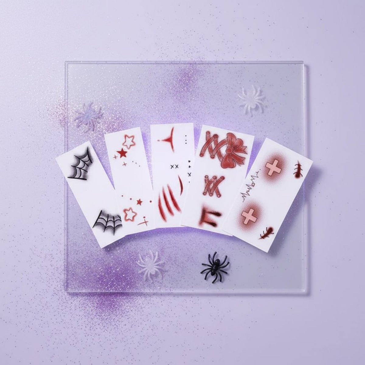 stick-on Facial decorative piece Creates distinctive Makeup Looks Cosmetic Face decorative piece Sheet