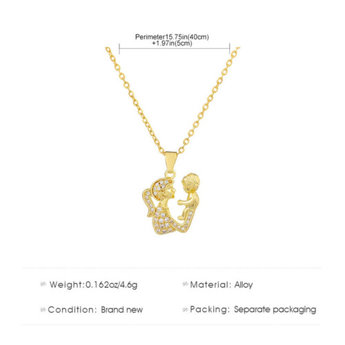 Mother Child Heart Necklace Sentimental Gift Mother Daughter Matching Necklace