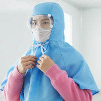 Anti Hood Breathable Dust-Resistant Cape Hat Cleanroom Hood for Factory Workers, Laboratories