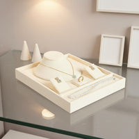 Velvet Jewelry Stand Set Scratch Protection Accessory Storage for Countertop