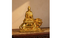 Primordial One Immortal Being Statue Lustrous Finish Seated Deity Statue Detailed Sculpting Religious Decor for Interior Decoration