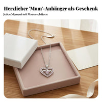Heart Locket Necklace Mother's Day Gift Mom Heart Necklace for Wife, Girlfriend