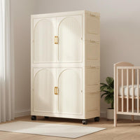 Multi-Tier Plastic Closet Large Capacity Stackable Storage Drawers for Playroom