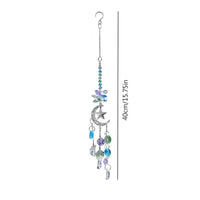 Moon and Star Light Catcher Hanging Home Decor Reflective