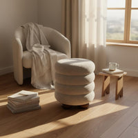 Boucle Vanity Stool Easy to Clean Vanity Stool Multifunctional for Girls, Women