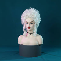 Synthetic Hairpiece Voluminous Lace-Cap Hairpiece Adjustable Fit