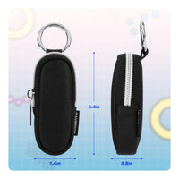 Lightweight Zipper Bag Black Zip Pouch Compact