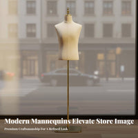 Half Body Suit Display High-End Design Half Body Mannequin Stand for Showroom