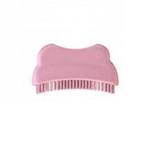curvedShaped Face Brush Dotted Grip Silicone Facial Brush Matte Finish